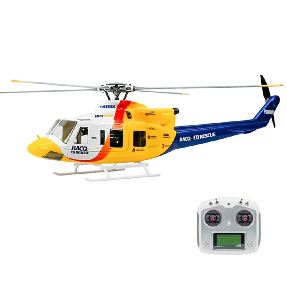 LinkMejor WING Bell-412 ACE 470 Class 2.4G 6CH Brushless Motor Military Rescue RC Helicopter RTF