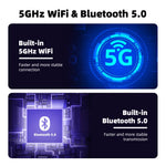 Mini 2 in 1 Wired to Wireless CarPlay Android Auto Adapter Plug & Play 5GHz WiFi Fast Connection Convert the Original car with Carplay cable to Wireless