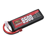 LinkMejor Power 7.4V 6500mAh 60C 2S LiPo Battery T Plug for RC Car