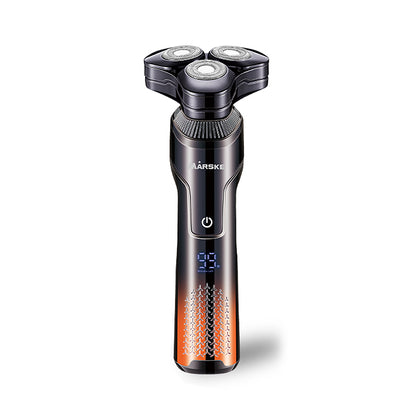 LinkMejor Electric Shaver With LCD Digital Display Magnetic 3-Blade Head IPX7 Full Body Washable Razor