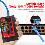 LinkMejor ET606 Network Cable Tester POE Test 3KM Digital Cable Tracing Cross Short Circuit Checking Crystal Port RJ45/RJ11 Tester
