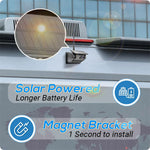 Wireless Solar Powered Backup Camera AHD 5 Inch Rear View Monitor Wide Angle Night Vision Long Range Transmission Waterproof
