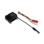 LinkMejor S1232T 5.8GHz 48CH 2W VTX FPV Camera VTX AIO with 170° Waterproof Lens 200mW 500mW 1W 2W Power Built-in Mic Fan SmartAudio MMCX 7-32V 30.5x30.5mm FPV Parts for FPV Drone RC Drone Car Boat Drone FPV