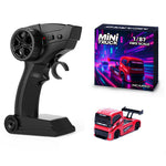 LinkMejor MC081 1:87 Mini RC Car Support App Remote Controlled LED Light Vehicle Desktop Toys Model Collection Gift For Boys