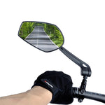 LinkMejor 1 Pair HD View MTB Road Bike Mirrors 360° Adjustable Handlebar Rearview Mirror for Bicycle Motorcycle Accessories Rear Mirror
