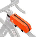 LinkMejor 2L Waterproof Bicycle Top Tube Bag Convenient Zipper Large capacity Bike Front Frame Bag with Bolt Belt for MTB Riding