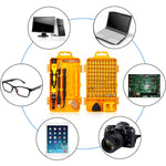 115 in 1 Professional Screwdriver Set Precision Screwdriver Set Multi-function Magnetic Repair Computer Tool Kit Compatible with Cell Phone