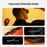 LinkMejor One AR Smart Glasses 477" HD Screen 3DoF Space Hovering 3D Real Glasses for iPhone Switch PS5 Game Private Cinema