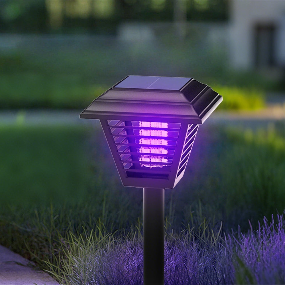Elfeland Solar Powered Mosquito Zapper LED Lawn Light Dual-Mode Outdoor Bug Killer and Garden Lighting IPX5 Waterproof