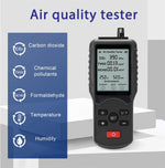 JD-3002 Air Quality Detector CO2 HCHO TVOC Temperature Humidity Measuring Device CO2 Meter Multifunctional Air Quality Analyzer