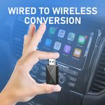 LinkMejor 2 in 1 CarPlay Android Auto Adapter Wireless Conversion USB Type-C Plug and Play Dual System Stable Connection 5.8GHz WiFi