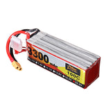 LinkMejor Power 22.2V 3300mAh 100C 6S Lipo Battery XT60 Plug for RC Racing Drone