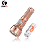 Lumintop GT NANO V3.0 700LM 400M Copper Thrower Flashlight Mini LED Keychain Light With 10280 Lithium Battery USB Type C Rechargeable Mini Torch Camping Lantern Outdoor Light
