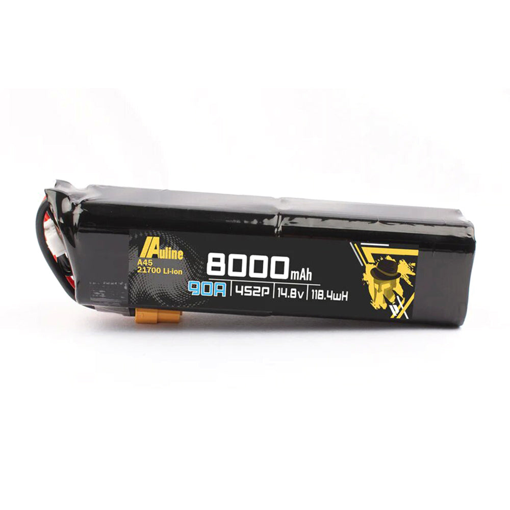 Auline 21700 A45 14.8V 8000mAh 4S2P 90A LiPo Battery XT60 Plug for RC Drone