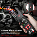 LinkMejor U6X Digital Clamp Meter Multifunctional Testing Device 0-620V with Infrared Temperature Sensing Diode Measurement Compact Ideal for Electrical Troubleshooting and Repair