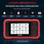 LinkMejor CRP123X V2.0 Car OBD2 Diagnostic Tools OBD II Scanner Engine ABS Airbag SRS AT Code Reader Free Update Automotive Tools