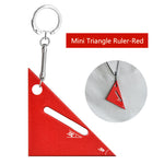 Mini Aluminum Alloy Woodworking Triangle Ruler Compact Mini Right Angle Measuring Tool Metal Angle Ruler In Inches