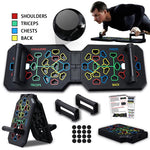 Bominfit 100-150kg Load-bearing Foldable Push Up Board Multi-Function Push-up Training Board Set for Chest Abdominal Muscle Strength Fitness Training