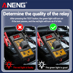 LinkMejor RT01 Automotive Relay Tester Digital Voltage Relay Detecter 4-Pin 5-Pin Relay Display 12V 24V Battery Diagnostic Tool