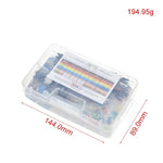 400 Hole Breadboard Electronic Components Set For Arduino Resistor LED Capacitor Jumper Wires  Breadboard resistor Kit with Retail Box