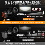 General Liang Pair 6000LM LED Car Headlights D Series With Decoding Integrated Headlight LED Lens Bulbs