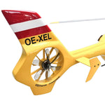 LinkMejor EC135 450 Class 2.4G 11CH Yellow Red Tail 4 blades GPS Stabilized Scale RC Helicopter RTF With X2 Flight Controller