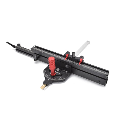 LinkMejor Woodworking Miter Gauge Used With T Tracks Fence Backer DIY Table Saw Router Box Joint Jig Wood Working Tools and Accessories