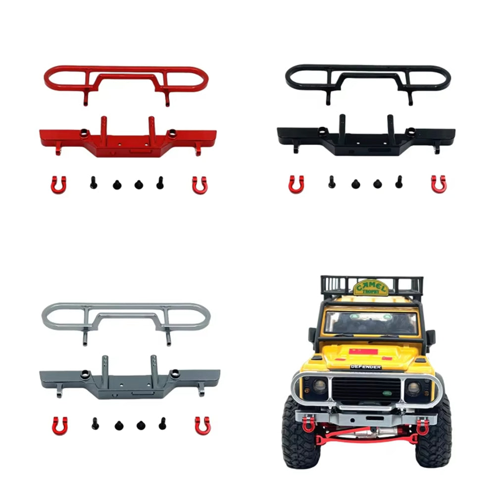 Upgraded Metal Front Bumper Protector for FMS FCX24M First Generation Range Rover Discovery 1/24 Crawler Vehicles Models Spare Parts