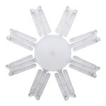 [EU Direct] Elfeland 8-Leaf Foldable Crystal Snowflake LED Ceiling Light E27 Adjustable Shape AC 85~265V Ultra-Bright Wide-Angle Lighting for Home Garage Shop