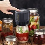 Mason Jar Sealing Machine 1200mAh Mini Vacuum Sealer Electric Mason Jar Vacuum Sealer Kit Cordless Mason Jars Wide Mouth and Regular Mouth Food Storage