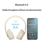 LinkMejor TB206 Wireless Headset bluetooth Headphone 40mm Moving Coil Deep Bass Soft Earmuffs Lightweight Foldable Design Support 3.5mm Audio Over-ear Headphones