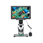 LinkMejor G2000 Digital Microscope 10.1 Inch HD LCD 12MP 1-2000X Magnification 8 Adjustable LED Lights Type-C USB2.0 Wired Controller