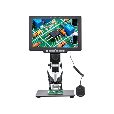 LinkMejor G2000 Digital Microscope 10.1 Inch HD LCD 12MP 1-2000X Magnification 8 Adjustable LED Lights Type-C USB2.0 Wired Controller