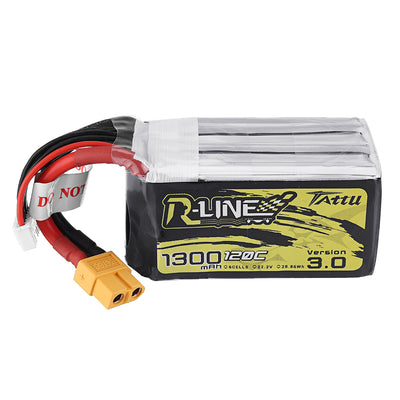 LinkMejor R-LINE Version 3.0 22.2V 1300mAh 120C 6S1P Lipo Battery XT60 Plug for iFlight Nazgul5 227mm 4S 5 Inch FPV Racing Drone
