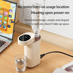 Comfook Portable Mini Instant Hot Water Dispenser 3-Second Fast Heating 5-Level Temperature Adjustable Dual Water Intake Design with LED Digital Touch Display