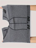 4pcs Cotton Comfy Long Style Men's Underwear Set Anti-wear Legs Comfortable Breathable Sports Boxer Briefs Set Underwear Not Easy To Strangle Underpants Set