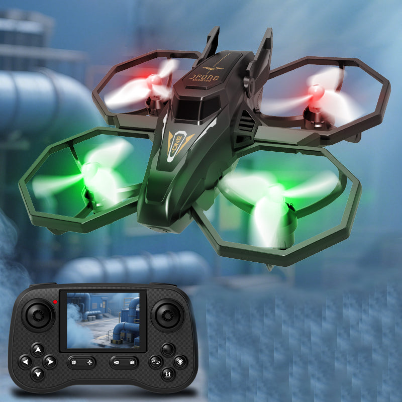 LinkMejor H118 PRO Stewind Shuttle Drone WiFi FPV with LCD Screen Controller HD Camera Headless Altitude Hold Mode LED RC Quadcopter RTF