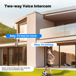 LinkMejor WiFi Tuya IP Camera 8MP HD Dual Lens Smart Security Camera 300 Pan 90 Tilt Color Night Vision Motion Alerts Waterproof Two-Way Audio Wireless Surveillance