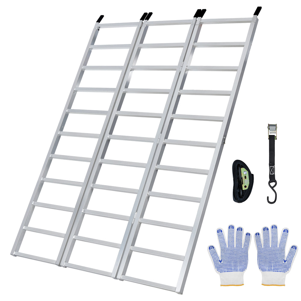 Foldable Car Ramps for DIY Maintenance with 3-Section Ramps