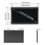 5-inch 7-inch IPS USB Secondary Screen 1024x600 AIDA64 Monitoring Computer Data Desktop Sub-screen Support Desktop Extended LCD for Win10/11