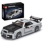 Mould King 10113 Technical Car Toys The MOC Skyline R34 Sport Car Model Building Block Assembly Kit 1471PCS Brick Set Kids Boys Birthday Gift