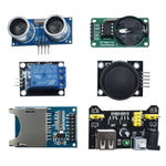 LinkMejor 45 In 1 Sensor Module Board Starter Kits Upgrade Version For Arduino UN0 R3 MEGA2560 Plastic Bag Package