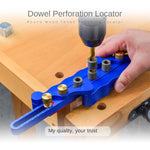 LinkMejor TOOLS Self Centering Doweling Jig Punch Locator Kit with 6mm 8mm and 10mm Drill Sleeves for Woodworking Joinery