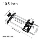 LinkMejor Heavy Duty Ductile Cast Iron Bench Vise 6-3/8" Jaw Width 4-1/2" Max Opening Quick Release Industrial Workbench Clamp for Drill Press