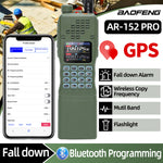 LinkMejor AR-152 PRO GPS Walkie Talkie Long Range bluetooth Programming 10W Multi Band 12000mAh Tactial 1000CH Two Way Ham Radio with Flashlight