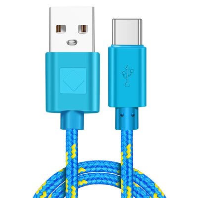 LinkMejor to Type-C Nylon Braided Data Cable Fast Charging Data Transmission Copper Core Line 1M/2M Long for iPhone 15 15 Plus for Huawei Nova Flip for Samsung Galaxy S24 for Xiaomi Civi 4Pro