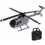 LinkMejor E120 2.4G 4CH 6-Axis Gyro Optical Flow Localization Flybarless BO-105 Scale RC Helicopter RTF