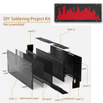 DIY LED Music Spectrum Display Kit 16x32 Rhythm Lights Clock Temperature 8 Kinds Spectrum Mode SMD Soldering Project