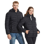 LinkMejor HZ-23 23 Zones Heated Jacket - Four-control, USB Charging, Smart Thermal Warm Jacket Uniex Heated Hooded Coat Outdoor Sportswear