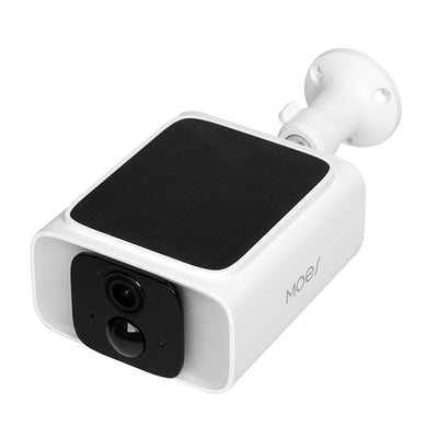LinkMejor WCM-S26 4MP Tuya Smart WiFi Camera with Integrated Solar Panel Dual Band Wireless Color Night Vision Human Motion Detect 2-Way Talk IP65 Waterproof Outdoors Surveillance Cameras Work with Alexa Google Assistant